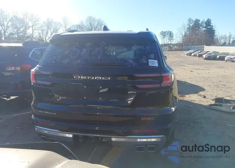 2025 GMC Acadia Fwd Denali from USA, damaged, VIN 1GKENLRS7SJ160911